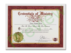 Minister's License