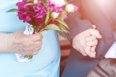 An Older Couple Getting Married