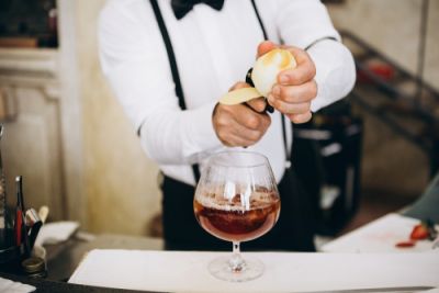 Bartender Preparing a Cocktail