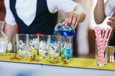 Bartender Preparing Custom Drinks