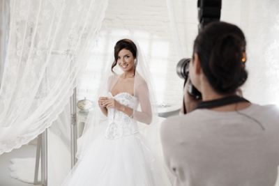 Bride Posing for a Photographer