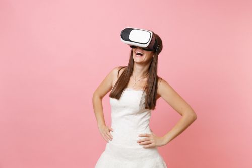 Bride With a VR Headset