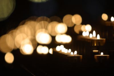 Candles at a Funeral