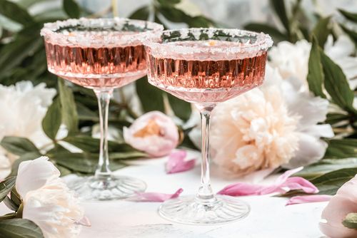 Choosing a signature wedding drink.