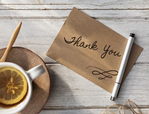 Coffee and Thank You Notes