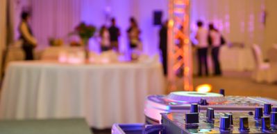 DJ Setup at a Wedding