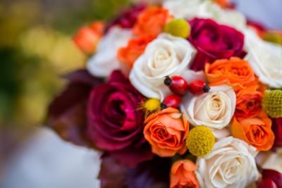 Fall-Themed Wedding Bouquet