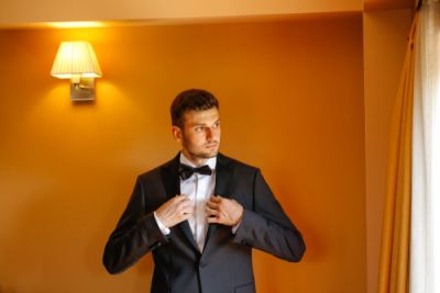 A Groom Getting Ready for His Wedding