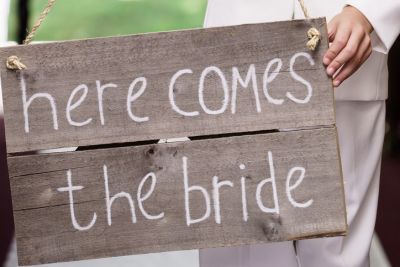 Here Comes the Bride Sign