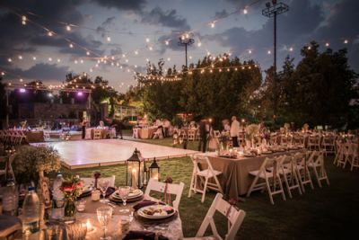 Large Outdoor Wedding Setup