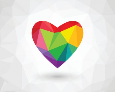 A Multicolored Heart