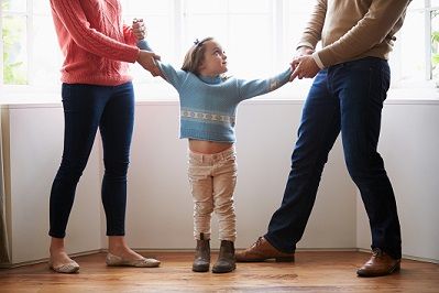 Parents fighting over child