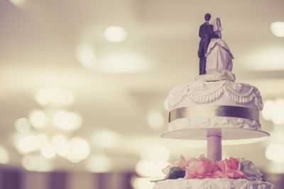 Pretty Wedding Cake Topper