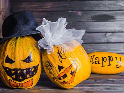 Pumpkin Bride and Groom