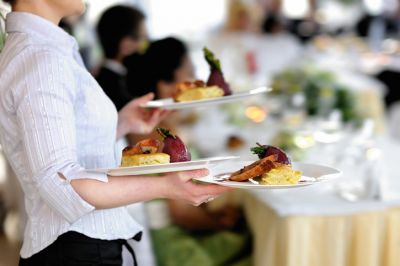 Wedding Reception in a Restaurant