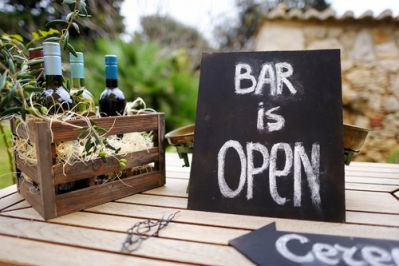 Sign - Bar Is Open