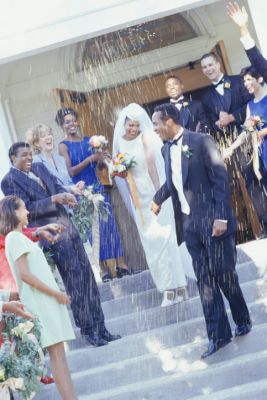 Throwing Rice on a Newly Married Couple