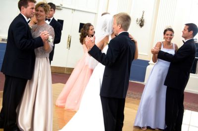 Members of a wedding party