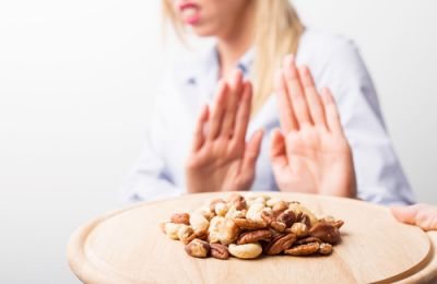 Woman With Food Allergies