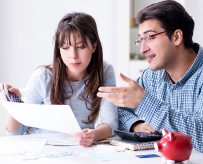 Young Couple Discussing Wedding Plans