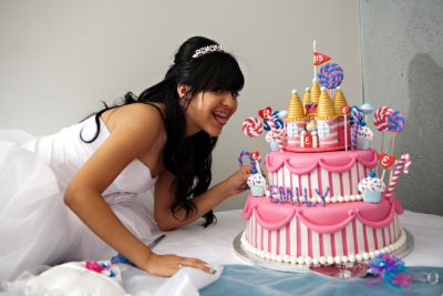 A Young Girl at Her Quinceanera