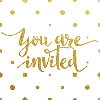 You're Invited Graphic