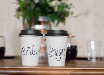 Perk Up Your Ceremony With a Wedding Reception Coffee Bar