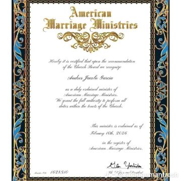 Andres Jacobo Garcia, ULC Minister