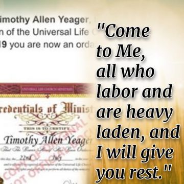 Timothy Allen Yeager, ULC Minister