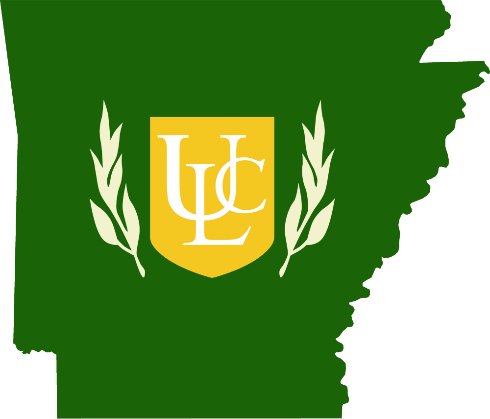 An outline of AR with the ULC logo