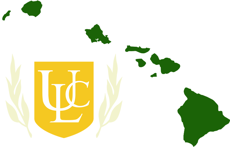 An outline of HI with the ULC logo