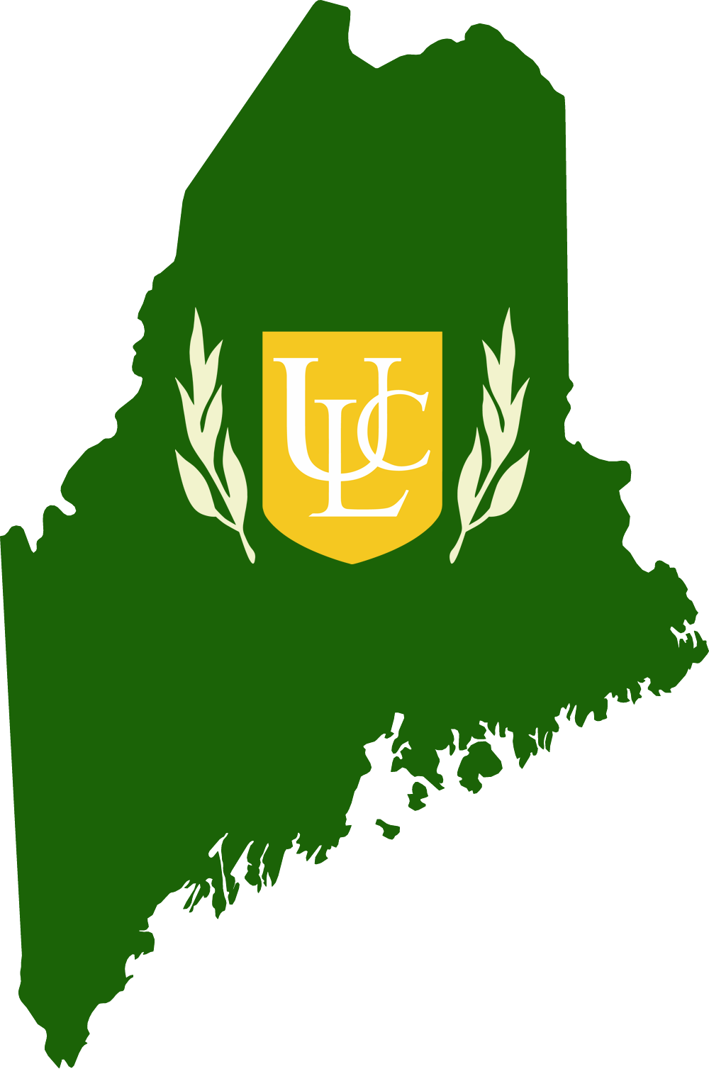An outline of ME with the ULC logo