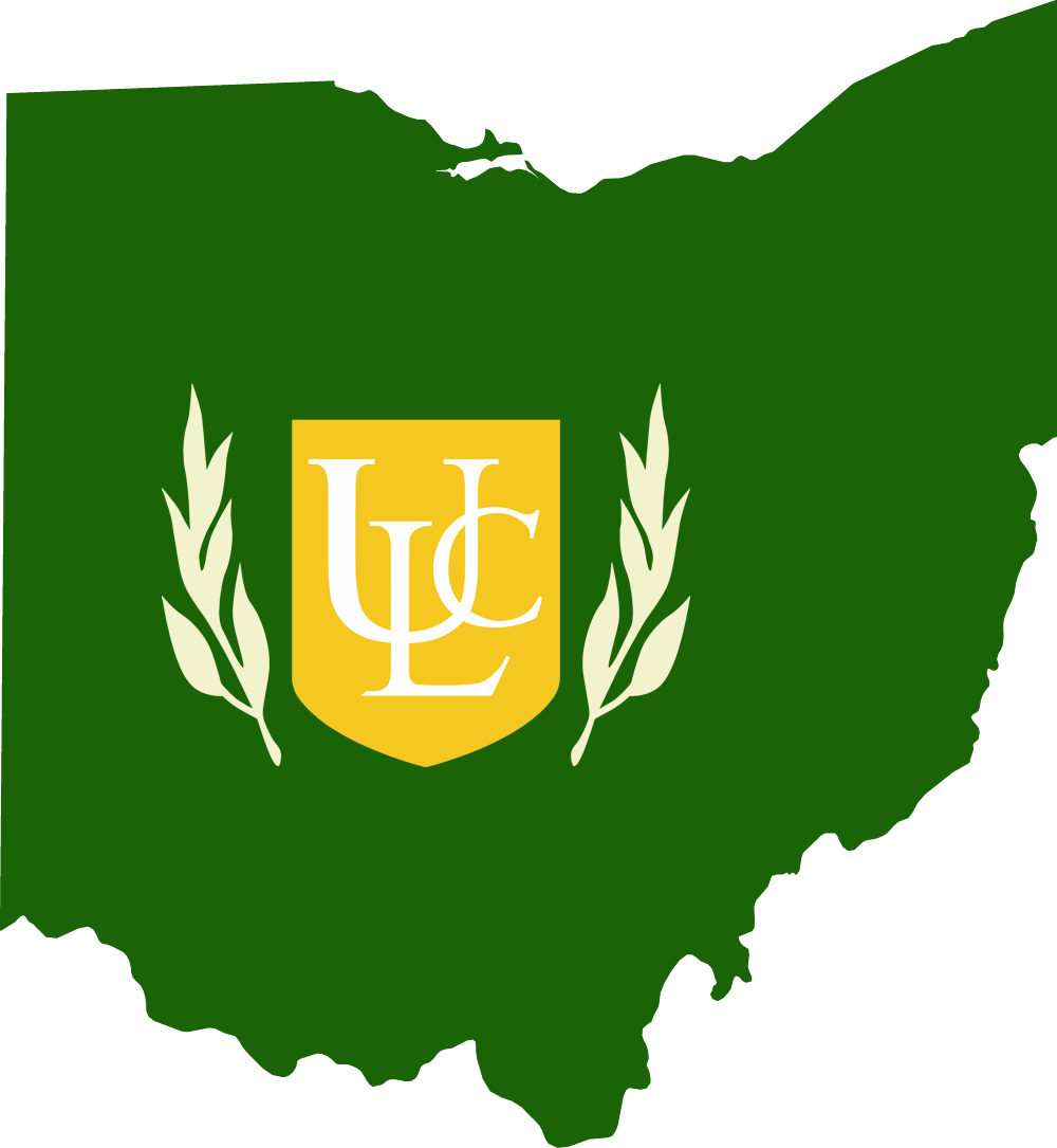 An outline of OH with the ULC logo