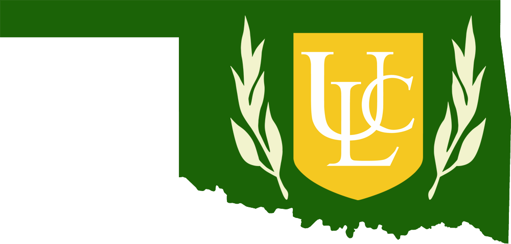 An outline of OK with the ULC logo