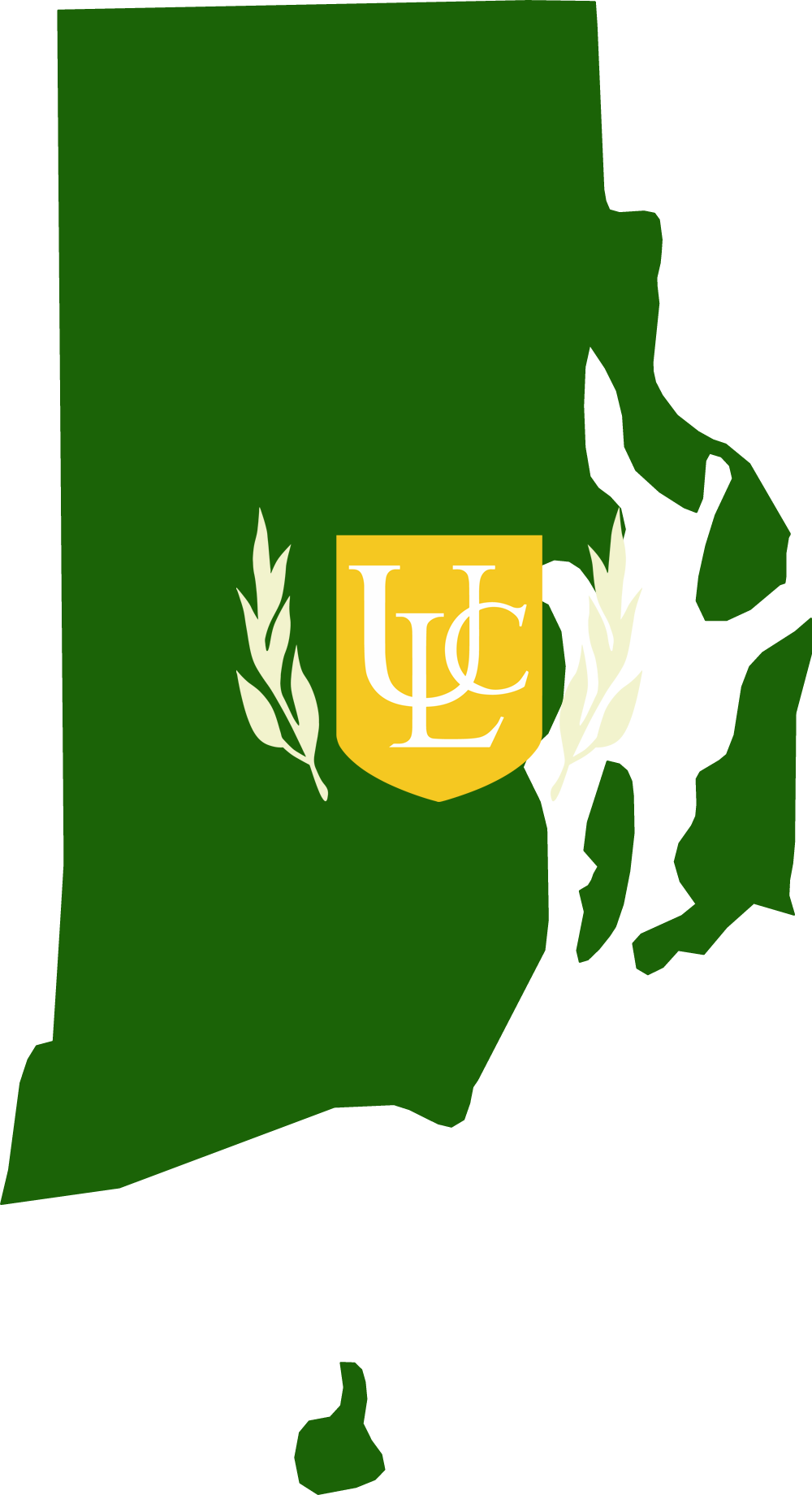An outline of RI with the ULC logo