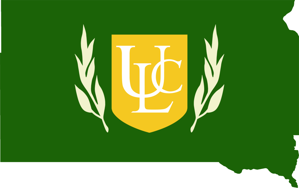 An outline of SD with the ULC logo