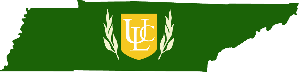 An outline of TN with the ULC logo