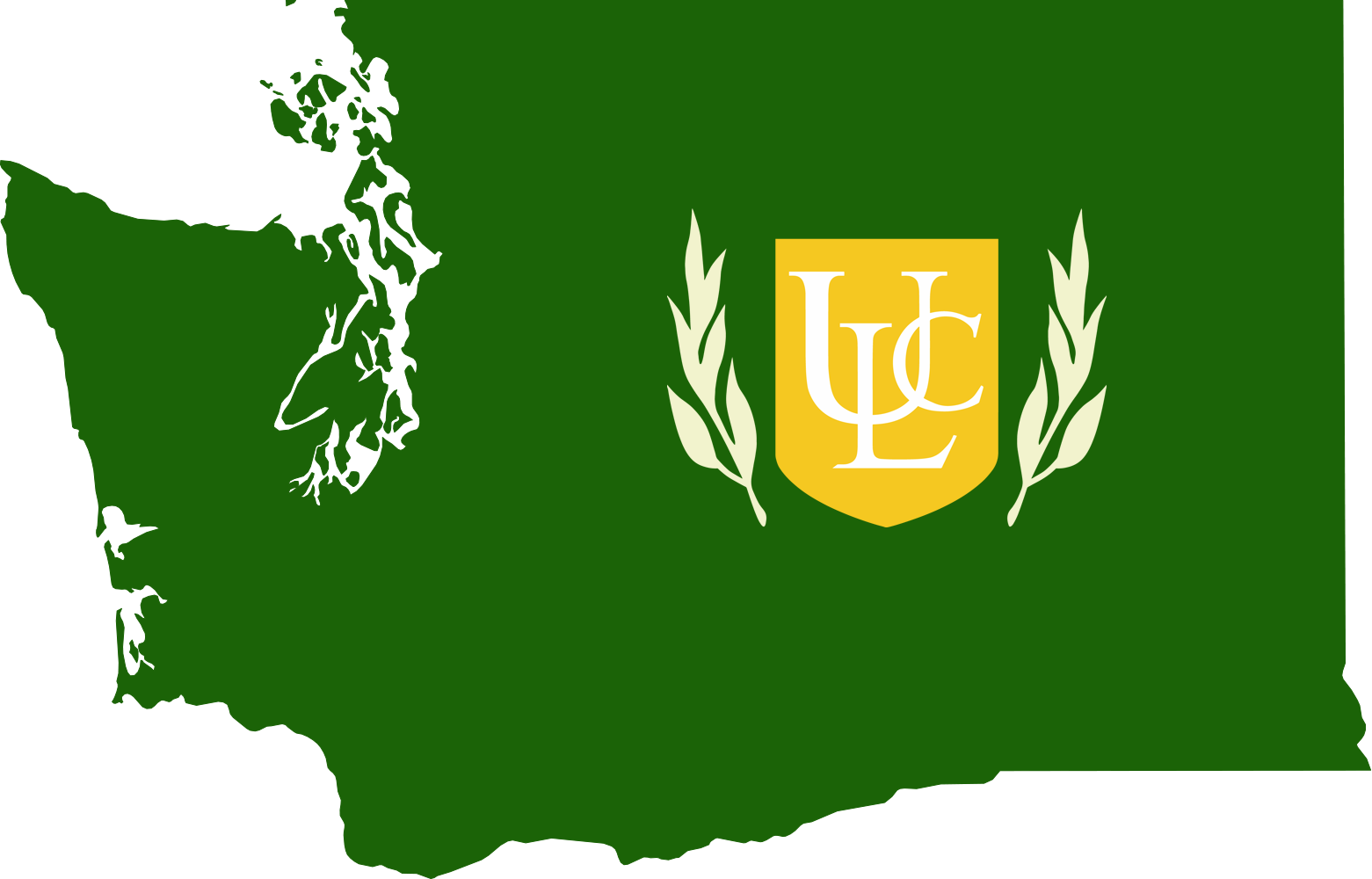 An outline of WA with the ULC logo