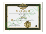 Religious Title Certificate