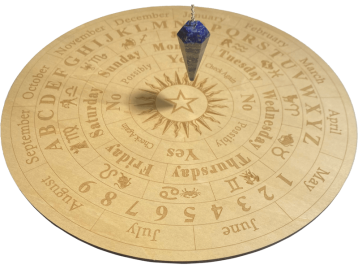 Wooden Dowsing Board & Pendulum