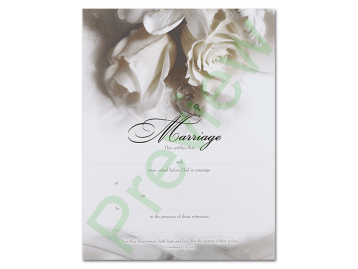 Marriage Certificate - Ivory Rose