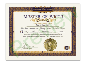 Master of Wicca Degree