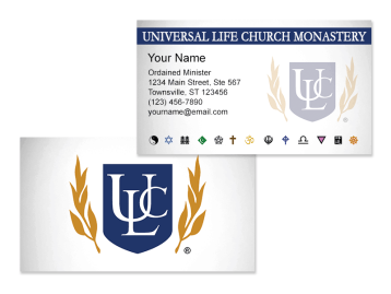 Official Minister Business Cards