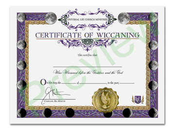 Wiccaning Certificate