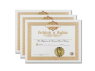 Baptism Certificate 3 Certificates