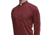 Red Clergy Shirt - Long Sleeve