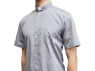 Clergy Shirt Short Sleeve Grey