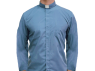 Blue Clergy Shirt Long Sleeve