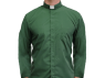 Green Clergy Shirt Long Sleeve