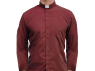 Red Clergy Shirt Long Sleeve